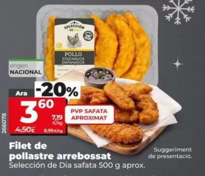 Seleccion De Dia - Solomillo De Pollo Empanado