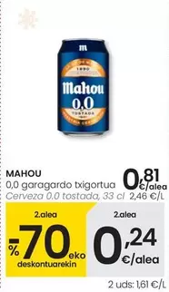 Mahou - Cerveza 0.0 Tostada