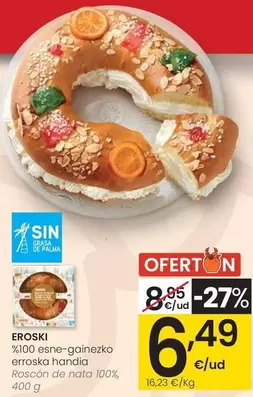 Eroski - Roscón De Nata 100%