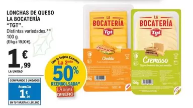 Tgt - Lonchas De Queso La Bocatería
