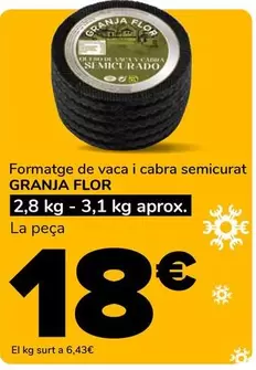 Granja Flor - Formatge De Vaca I Cabra Semicurat