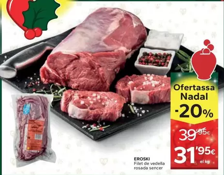 Eroski - Filet De Vedella Rosada Sencer