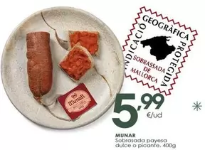 Munar - Sobrasada Payesa Dulce O Picante
