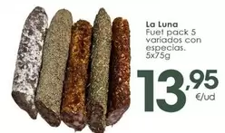 La Luna - Fuet Pack 5 Variados Con Especias