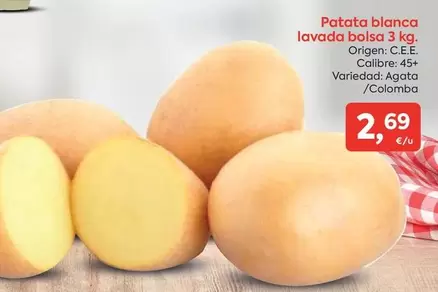 origen - Patata Blanca Lavada