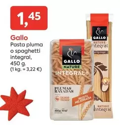 Gallo - Pasta Pluma O Spaghetti Integral