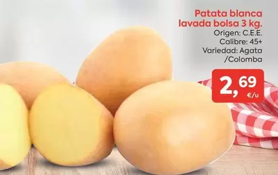 origen - Patata Blanca Lavada Bolsa