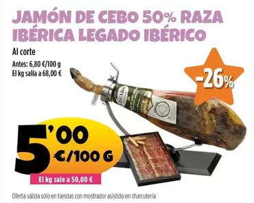 legado - Jamón De Cebo 50% Raza Ibérica Legado Ibérico