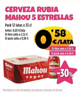 Mahou - Cerveza Rubia