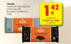 trapa - Turrón Crujiente Chocolate Blanco O Negro
