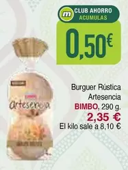 Bimbo - Burguer Rustica Artesencia