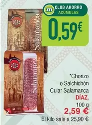 Salamanca - Chorizo O Salchichon Cular