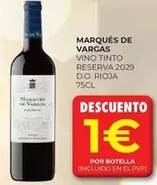 Marqués de Vargas - Vino Tinto Reserva
