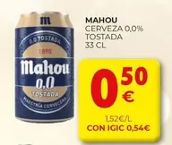 Mahou - Cerveza 0.0% Tostada