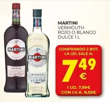 Martini - Vermouth Rojo O Blanco Dulce