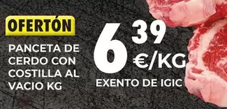 Panceta De Cerdo Con Costilla Al Vacio