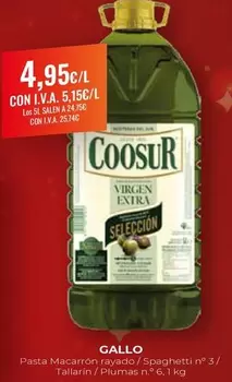 Gallo - Pasta Macarron Rayado/ Spaghetti In 3/ Tallarini / Plumas