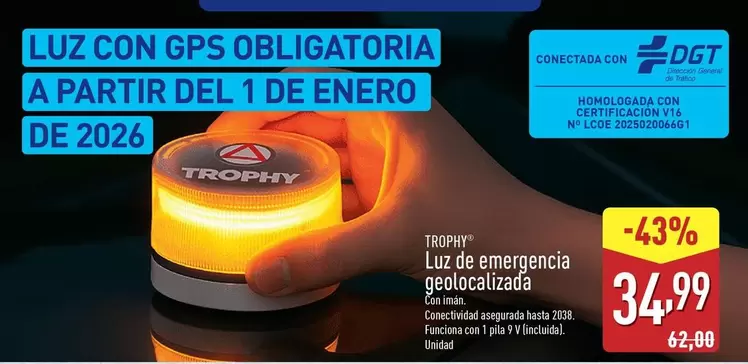 Trophy - Luz De Ermergencia Geolocalizada