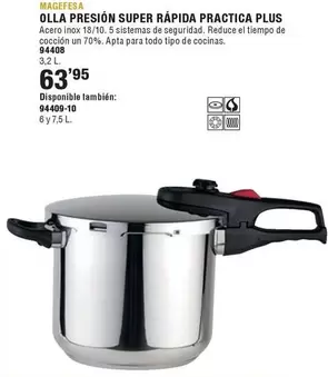 Magefesa - Olla Presión Super Rápida Practica Plus