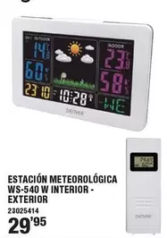 Denver - Estación Meteorológica WS-540 W Interior-Exterior 