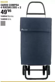 Rolser - Carro Compra 4 Ruedas Dos + 2