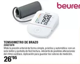 Beurer - Tensiometro De Brazo 