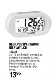 Elbe - Reloj/Despertador Display LCD
