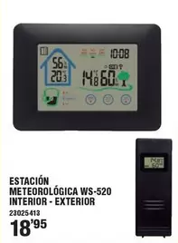 Estación Meteorológica WS-520 Interior-Exterior