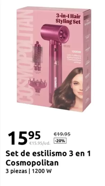 Cosmopolitan - Set De Estilismo 3 En 1