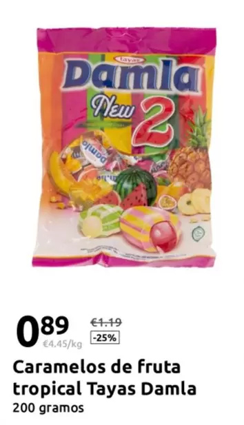 Tayas - Caramelos De Fruta Tropical Damla