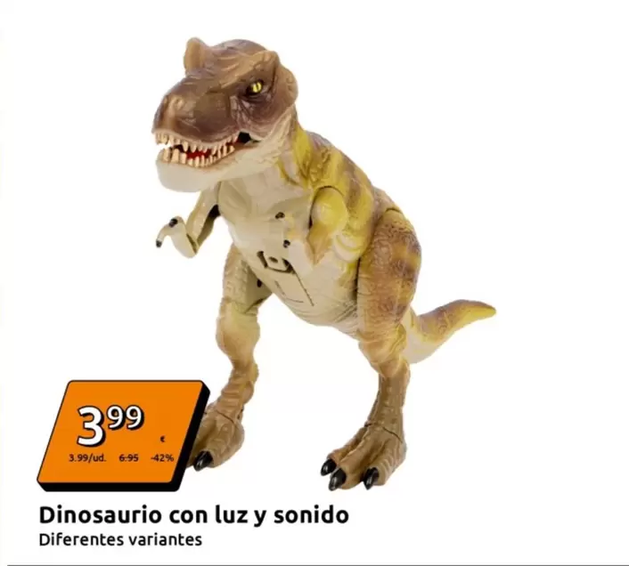 Dinosaurio Con Luz Y Sonido