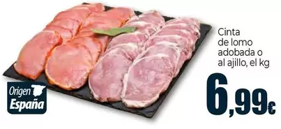 Cinta De Lomo Adobada O Al Ajillo
