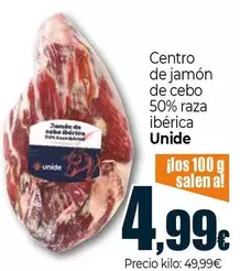 Unide - Centro De Jamón De Cebo 50% Raza Ibérica