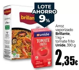 Unide/Brillante - Arroz Vaporizado + Tomate Frito