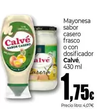 Calvé - Mayonesa Sabor Casero Frasco O Con Dosificador