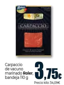 Roler - Carpaccio De Vacuno Marinado