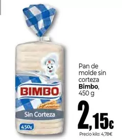 Bimbo - Pan De Molde Sin Corteza