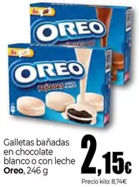 Oreo - Galletas Bañadas En Chocolate Blanco O Con Leche