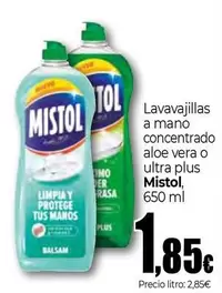 Mistol - Lavavajillas A Mano Concentrado Aloe Vera O Ultra Plus