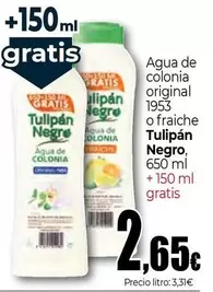 Tulipán Negro - Agua De Colonia Original 1953 O Fraiche