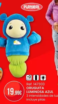 Playskool - Oruguita Luminosa Azul