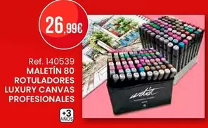 Maletin 80 Rotuladores Luxury Canvas Profesionales