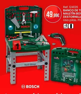 Bosch - Banco De Trabajo Maletin Con Destornillador Electrico