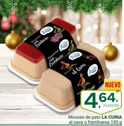 la cuina - Mousse De Pato Al Cava O Frambuesa