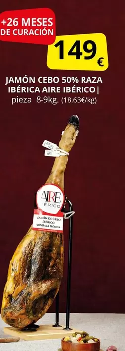 Aire - Jamón Cebo 50% Raza Ibérica  Ibérico