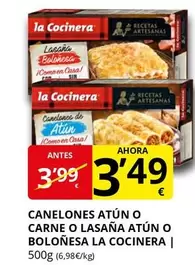 La Cocinera - Canelones Atún O Carne O Lasana Atún O Bolonesa