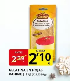 Vahiné - Gelatina En Hojas