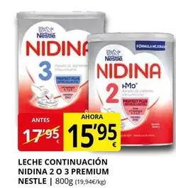 Nestlé - Leche Continuacion Nidina 2 O 3 Premium