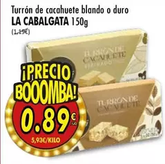 Turron De Cacahuete Blando O Duro