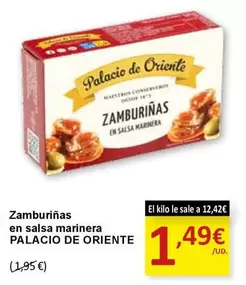 Palacio de Oriente - Zamburiñas En Salsa Marinera